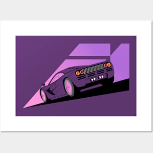 F1 Street Supercar (midnight edition) Posters and Art